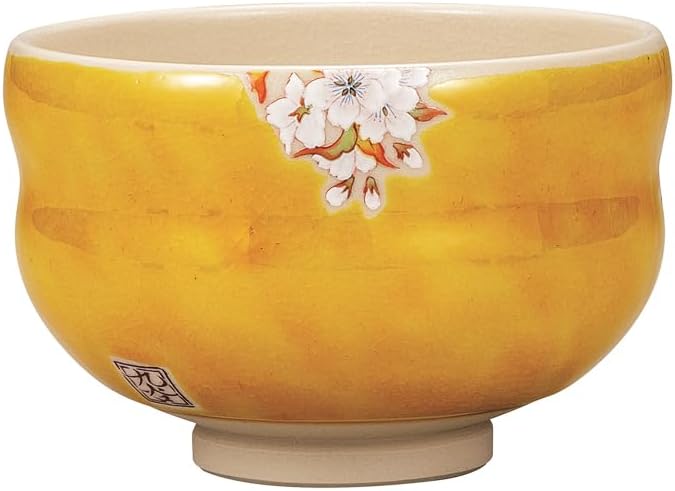 Nakamaru K9-872 “Kyutani Ware” Matcha Bowl, Sakura on Yoshidaya Yamama