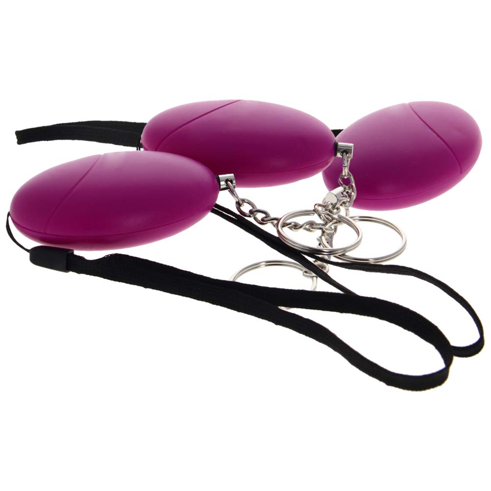 Othmro Safe Sound Personal Alarm 3 Pack 120DB Personal Security Alarm Keychain, Emergency Safety Alarm for Women, Men, Children, Elderly Purple