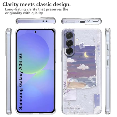 Image of Fashionury Back Cover for Samsung Galaxy A36 5G Designer, Printed,Transparent,Flexible, Silicon -D2152