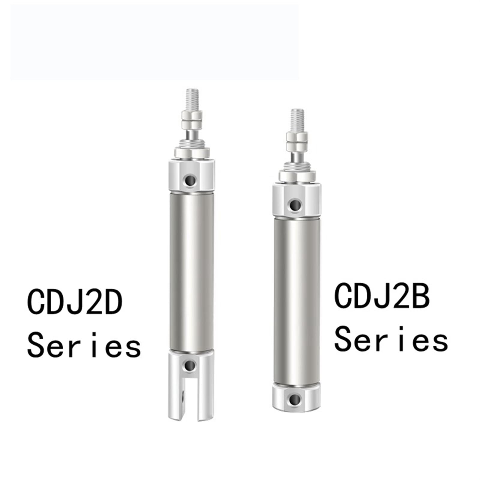 Mini cylinder pneumatyczny z podwójnym efektem, mały typ CDJ2B CDJ2D, pojedynczy trzpień 10 mm 12 mm 16 mm, otwór 5 mm 20 mm 25 mm 30 mm 150 mm, skok (skok 10 mm, CDJ2B12)