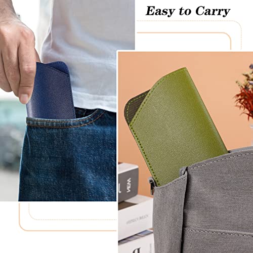 CREPUSCOLO 6 Pack Soft Glasses Cases, Leather Eyeglass Cases Travel Glasses Case for Women, Men, Kids3