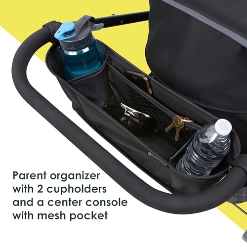Image of Baby Trend Tour LTE 2-in-1 Stroller Wagon, Gravity Black
