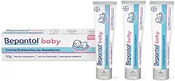 Bepantol Baby Kit Pomada Assadura Bebe, 3 Unidades de 30g, Prevenção de Assaduras e Hidratação da Pele do Bebê