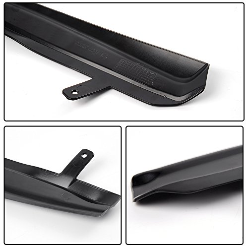 G-Plus Mean Look Upper Headlight Cover Eyelids Replacement For 1999-2005 Vw Compatible With Jetta Mk4 1 Pair Black #TOP3