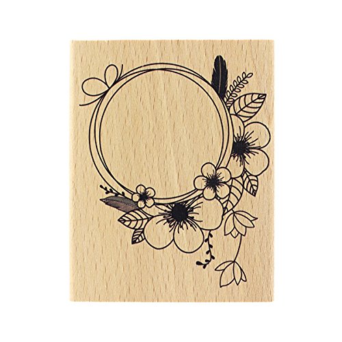 Florilges Design Lovely Crown Stamp, Wood, 10 x 8 x 2.5 cm