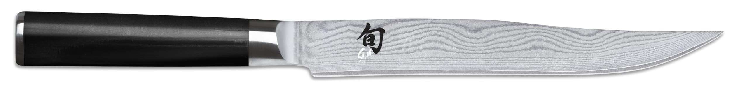 KAI Shun Classic coltello da carne giapponese lunghezza lama 20 cm - Coltello damasco 32 strati nucleo VG MAX - 61 (±1) HRC - Manico in legno Pakka - Made in Japan - Coltello da affettare forgiato