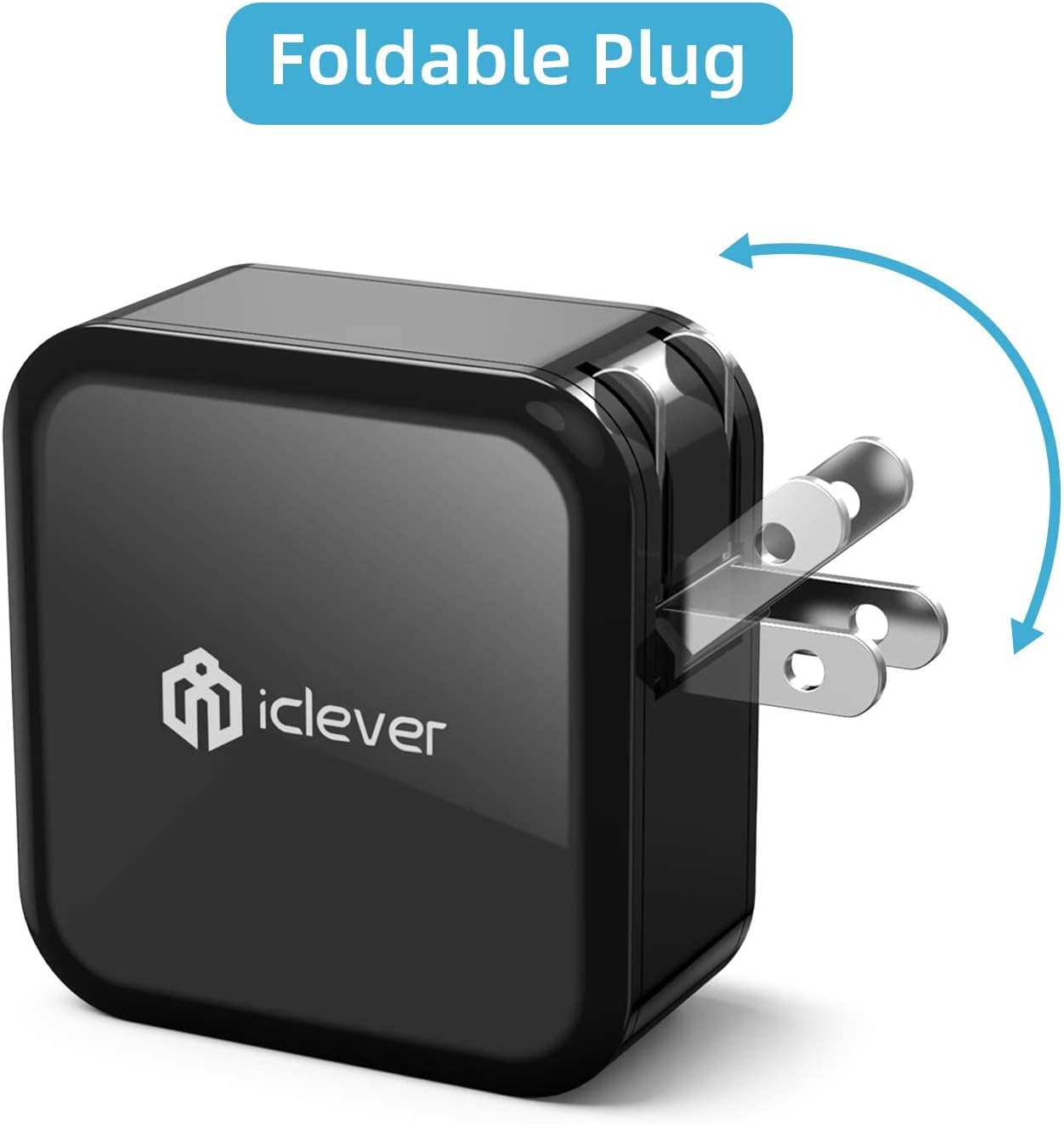 Quick Charge 3.0 USB Wall Charger, 24W iClever Qualcomm Fast Charger (Quick Charge 2.0 Compatible) for Samsung Galaxy S10e/S8/S7/S6/Plus; Note 9/8, LG G7/V40/V30+, HTC 10, iPhone 12/Mini/Pro Max