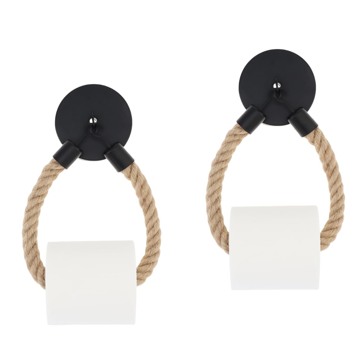 Anneau porte-serviette en corde rétro nautique pour cuisine et salle de bain