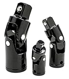 Bastex Impact Universal Joint Set, Made of CR-V Steel. 3 Universal Joint Socket Piece Swivel Set