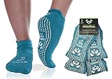 Yoga Pilates Barre Non-Slip No Skid Socks With Grips for Class Home