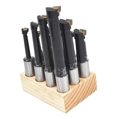 Miniatura 5 de findmall Juego de 12 barras de mandrinar de 34 pulgadas de diámetro de vástago C6 con punta de carburo