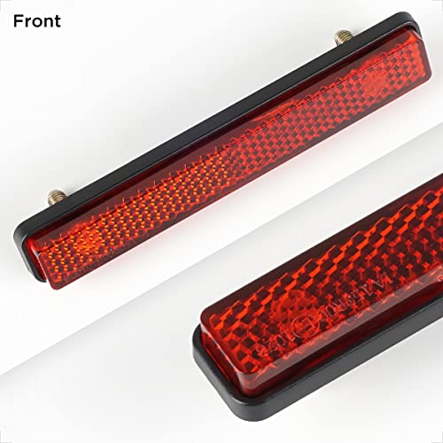 Snapklik.com : Evermotor Red Reflector For Motorcycle, 4.25 Inch ...