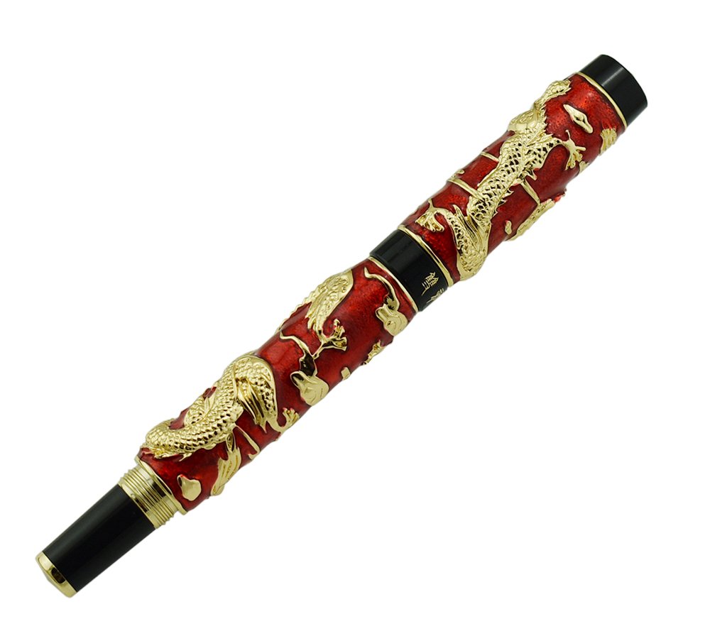 Jinhao Stylo plume à pointe extra fine en émail cloisonné, fait à la main