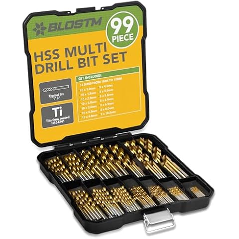 BLOSTM HSS 99 Piece Drill Bit Set Cover