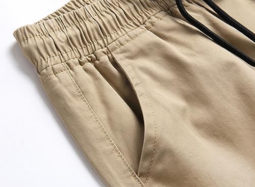 LOKTARC Boys Camo Pants Kids Pull On Drawstring Youth Camouflage Cargo Joggers3