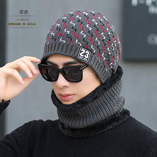 Bonnet homme tricoté et épais avec cache-oreilles intégré pour l'hiver