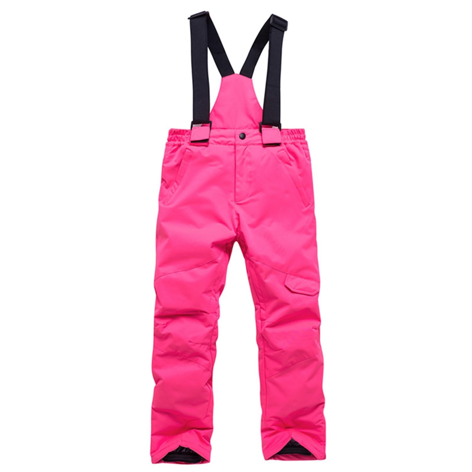 Generisch Pantalones de nieve para | Peto de esquí de invierno con carga | Traje de nieve aislado convertible para niñas y año con
