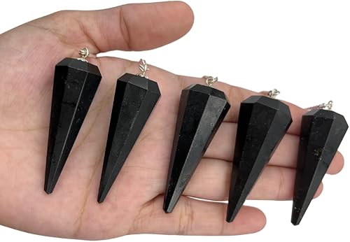 Miniatura 5 de WholesaleGemShop Péndulo facetado de cristal de piedras preciosas naturales