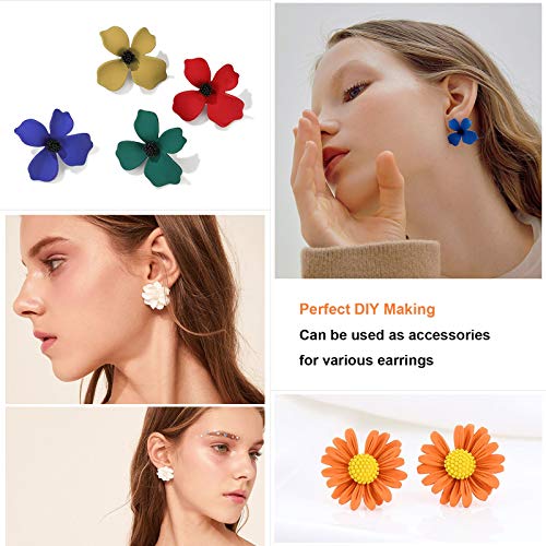 image for Huucky 450PCS Earring Posts Stainless Steel Flat Pad,Hypoallergenic St