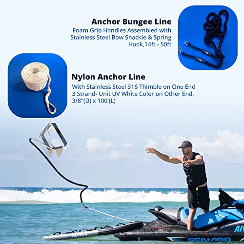 Anchor-Man Box Anchor Kit - 19 lb Boat Anchor for Pontoon & 25' Boats, Ultimate Box Anchor for Pontoon Boats, Hot Dipped Galvanized Boat Box Anchor by Anchor-Man - Image 4