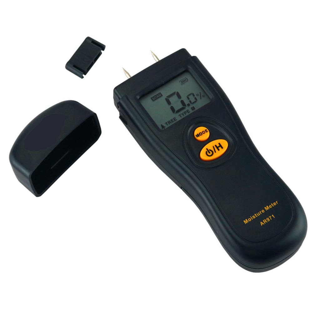 CICIN Moisture Meter for Wood, Double Pin Type Measure Firewood/Furniture/Floor/Trees/Carton/Soil Moisture Content Meter