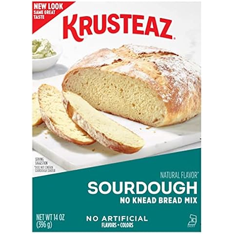 Krusteaz Sourdough Bread Mix, No Knead and Easy To Make, 14-ounce Boxes (Pack of 12) Cover