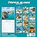 Tropical Islands Calendar 2026 | 12 Month Wall Calendar | Avonside Publishing | Plastic Free Packaging