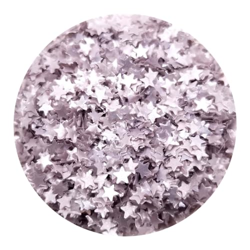 NCS Metallic Silver Stars Edible Glitter Sequins, 0.50 ounces (14...