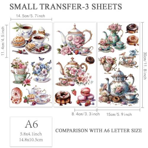 Adhesivos de transferencia para muebles OLYCRAFT calcomanías scrapbooking madera 6x12 3