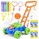 Fegalop Máquina de Burbujas para Niños, con Solución de Burbujas y varitas de Burbujas, Maquina Pompas Jabon Automática, Soplador de Burbujas para...