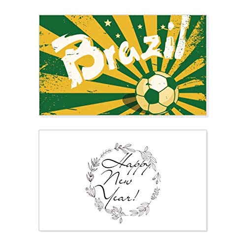 Tarjeta conmemorativa para los fanáticos de la cultura del fútbol en Brasil