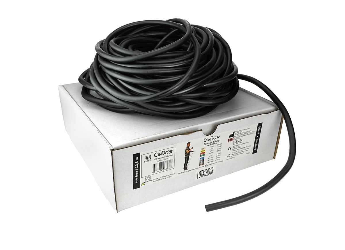 Cando W41135 Tubo Elastico, 30,5 M, Nero/Molto Resistente, X