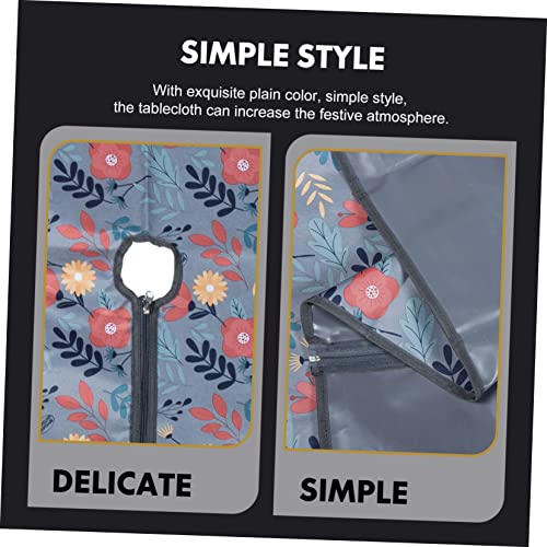 Nappe ronde d'extérieur fermeture éclair table jardin imperméable - 4