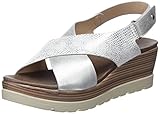 Plantilla de Amazon XTI 47938, Sandalia con Pulsera Mujer, Plateado (Platinium), 40 EU
