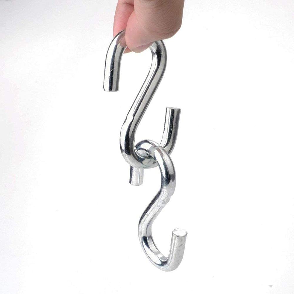 Diy Crafts CT-DIY-HI-37184 Stainless Steel Hammocks Chains and S - Hooks, 3 - Inch Long, # 2, Pack of 4 (Multicolor) 3