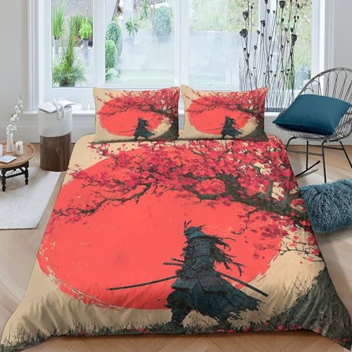 Parure de lit samouraï en microfibre douce et résistante avec zip - 4