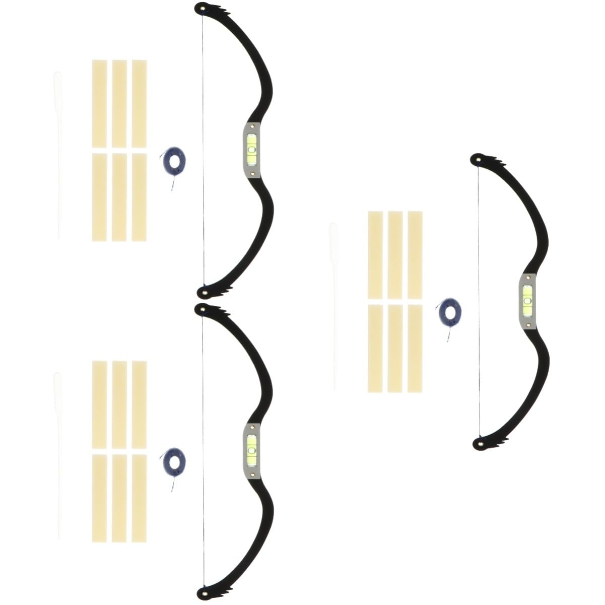 minkissy 3pezzi Kit Per Modellare Sopracciglia Righello Con Livella Per Misurazione Precisa Strumento Per Disegno Sopracciglia e Cosmetici