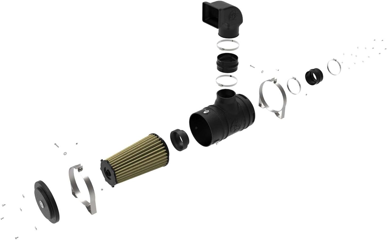 aFe POWER Magnum FORCE Stage-1 Cold Air Intake System w/Pro GUARD 7 Filter, #75-11061, Black