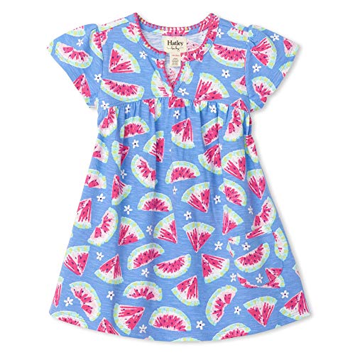 Preisvergleich Produktbild Hatley Baby-Mädchen Puff Dress Kleid, Violett (Watermelon Slices 500), 74