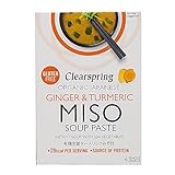 CLEARSPRING Pasta de sopa de miso de cúrcuma de jengibre y verduras marinas