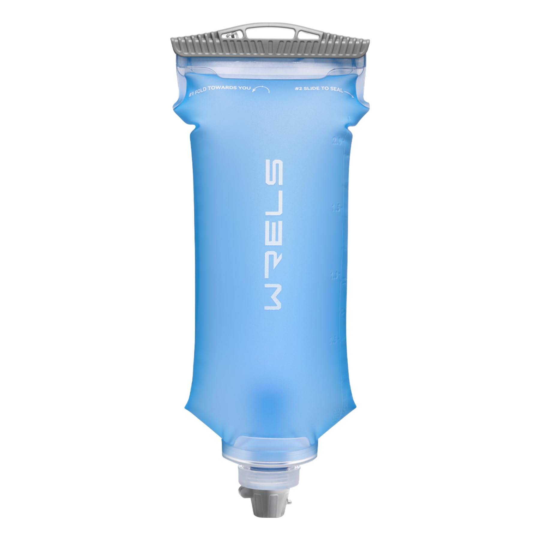 WRELS Filtro dell'acqua a gravità da 3 l, sistema di filtraggio dell'acqua da campeggio con purificatore da 0,1 micron, filtro in fibra cava per campeggio, zaino in spalla e viaggi, senza BPA