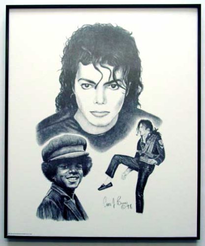 Michael Jackson/Copia carbone incorniciata