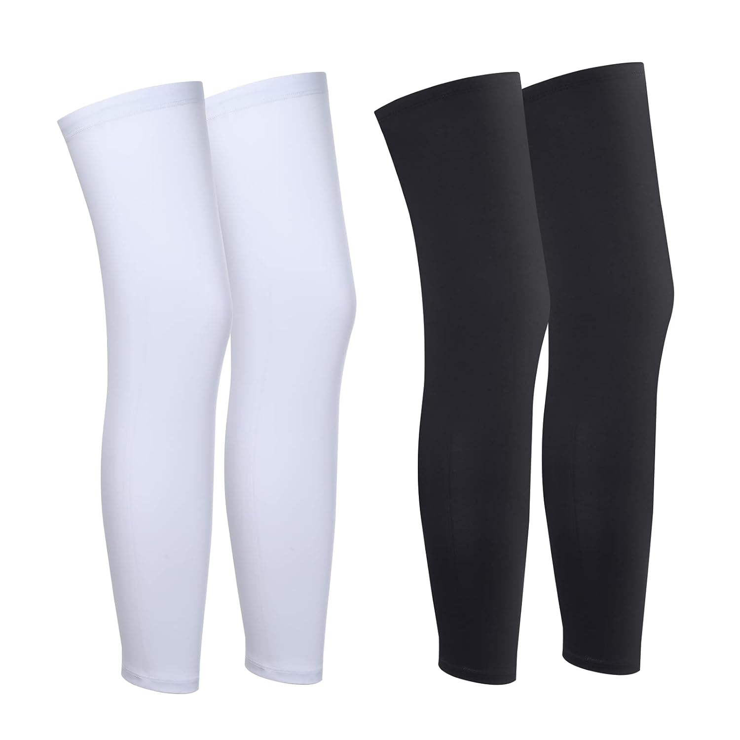 4 Pieces Compression Leg Sleeve Full Length Leg Sleeves Sports Cycling