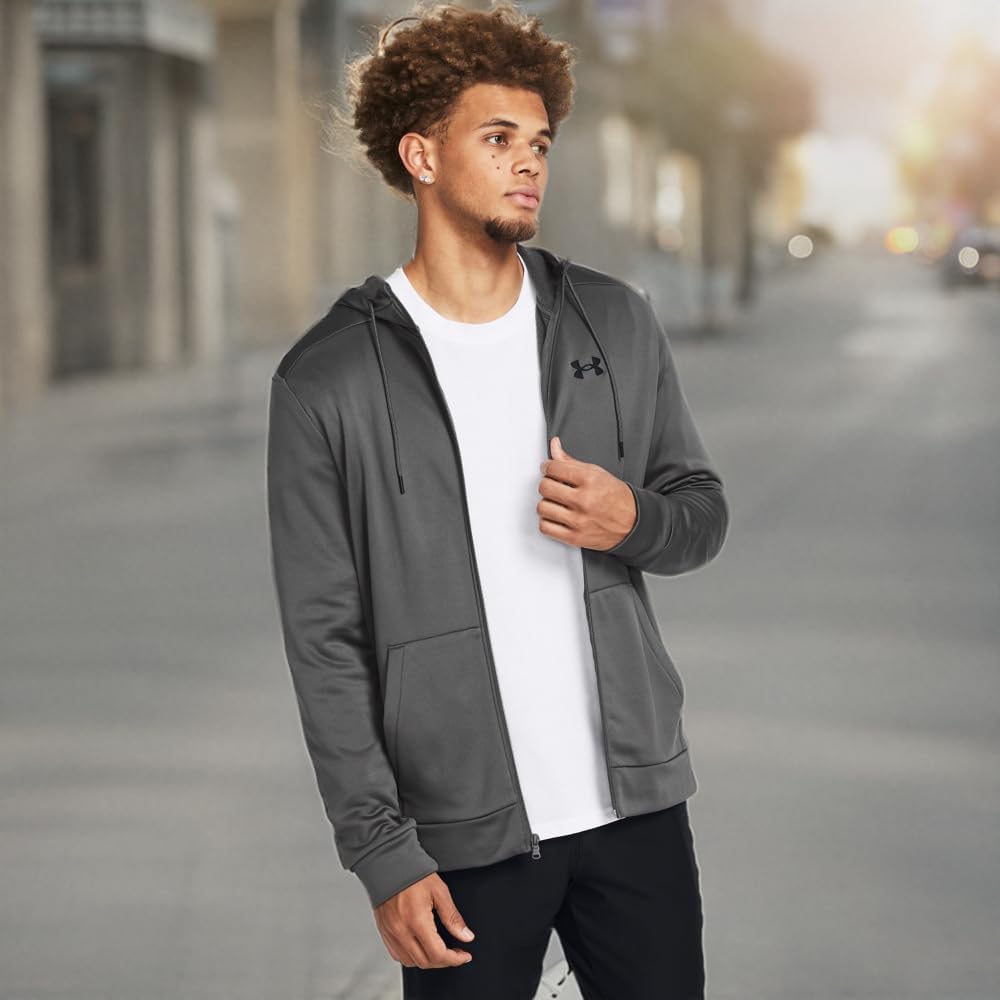 Under Armour Men's Armourfleece Full Zip Hoodie - Image 4