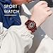 Imagen de aswan watch Reloj Deportivos para Niños y Niña Resistente al Agua Digital Analógico Militares Impermeable Relojes Niño Rojo Ejército