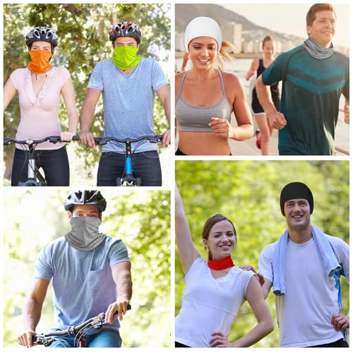 Image of Geyoga Summer UV Protection Cooling Neck Gaiter | Sunscreen Breathable Face Scarf Bandana Mask Neck Gaiter for Outdoor Fishing Hiking Camping