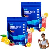 Jello Cortisol Cocktail Pulver, 20 Stück Cortisol Senken Pulver zum Abnehmen, Supercalm Cortisol Pulvers, Konzentration Steigern, Entspannt Bleiben & Stress Natürlich Reduzieren (2)