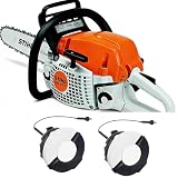 2 x korek paliwa i korek oleju, do pił łańcuchowych STIHL, modele MS250 MS381 MS880, bezpośredni zamiennik do 0000 350 0525 & 0000 350 0533, trwałe pokrywy zbiornika paliwa