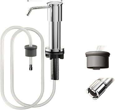 Built-in Soap Dispenser Stainless Steel 1m TubeMirror Silver
