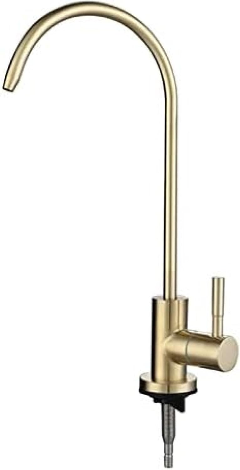 Drinking Water Filter Tap Stainless Steel Kitchen Tap-Black,Rose Gold
